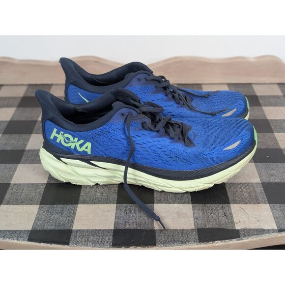 Hoka Clifton 8 Running Shoes Blue Men's Size 10.5D - Picture 7 of 16